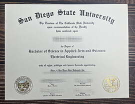 Get San Diego State University fake diploma.
