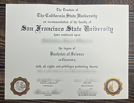 Get San Francisco State University fake diploma.