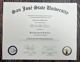 Obtain San Jose State University fake diploma, Get SJSU fake degree.