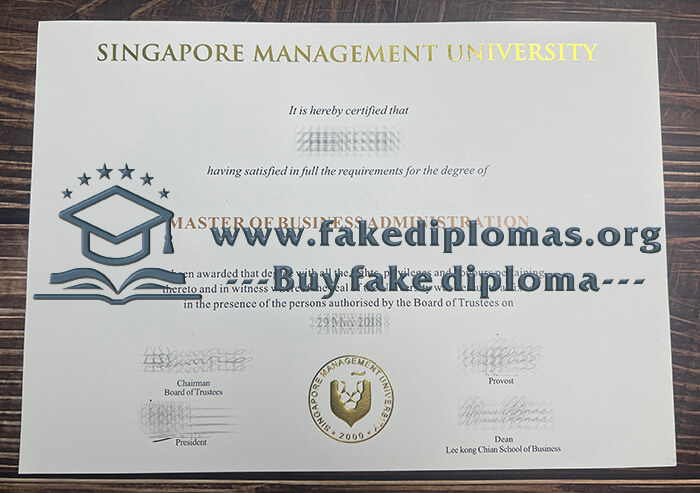 Buy Singapore Management University fake diploma, Fake SMU degree.