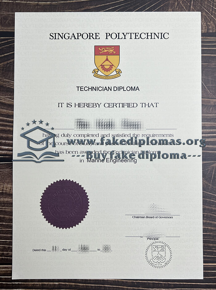 Buy Singapore Polytechnic fake diploma, Fake SP degree.