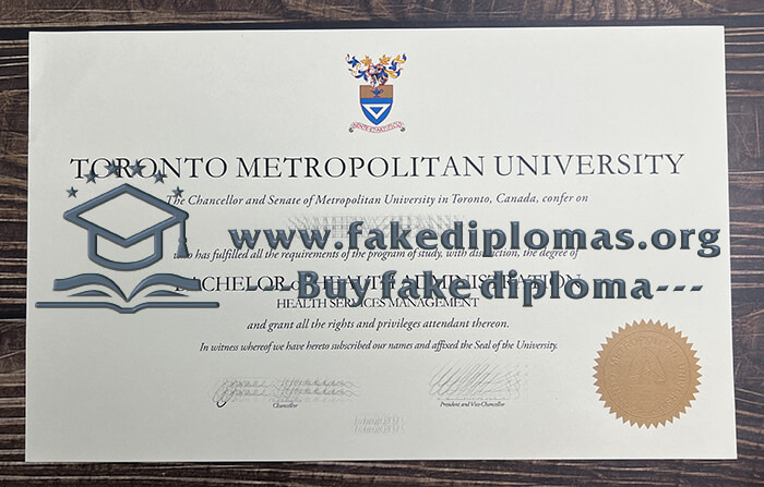 Buy Toronto Metropolitan University fake degree, Fake TMU certificate.