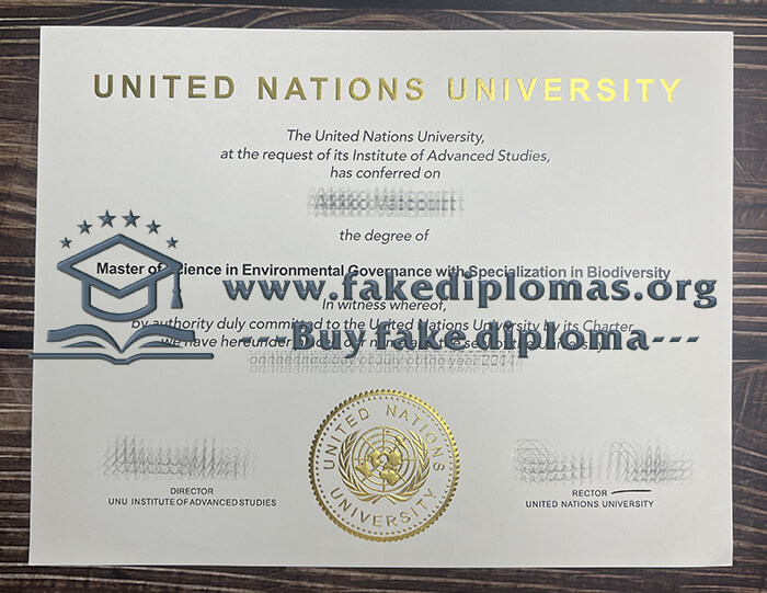 Buy United Nations University fake diploma, Fake UNU degree.