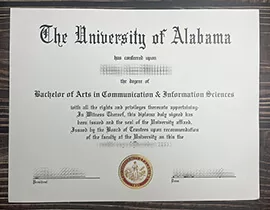 Get University of Alabama fake diploma online.