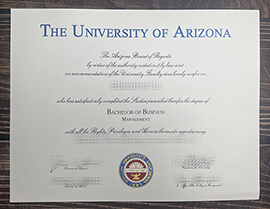 I want to buy a University of Arizona fake certificate.
