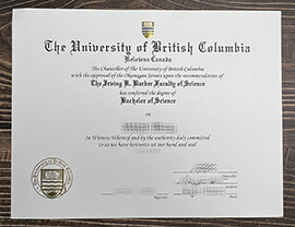 Obtain University of British Columbia fake diploma.