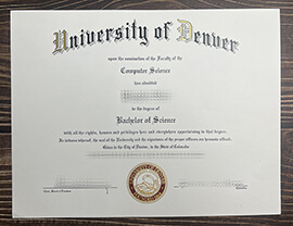 Obtain University of Denver fake diploma online.