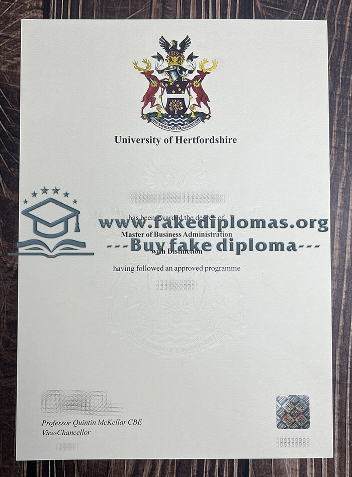 Get University of Hertfordshire fake diploma, Buy UH fake degree, Make UH certificate.