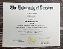 Get University of Houston fake diploma.