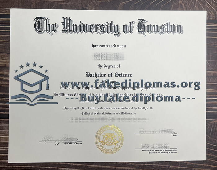 Buy University of Houston fake diploma, Fake University of Houston degree.