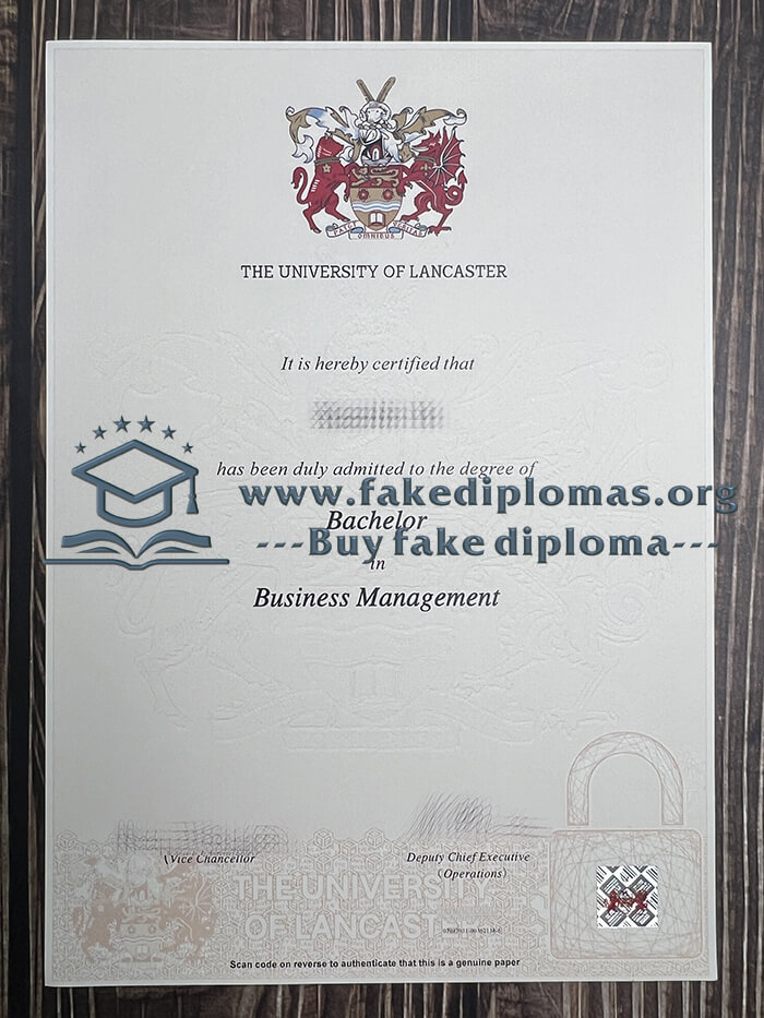 Buy University of Lancaster fake diploma, Fake University of Lancaster degree.