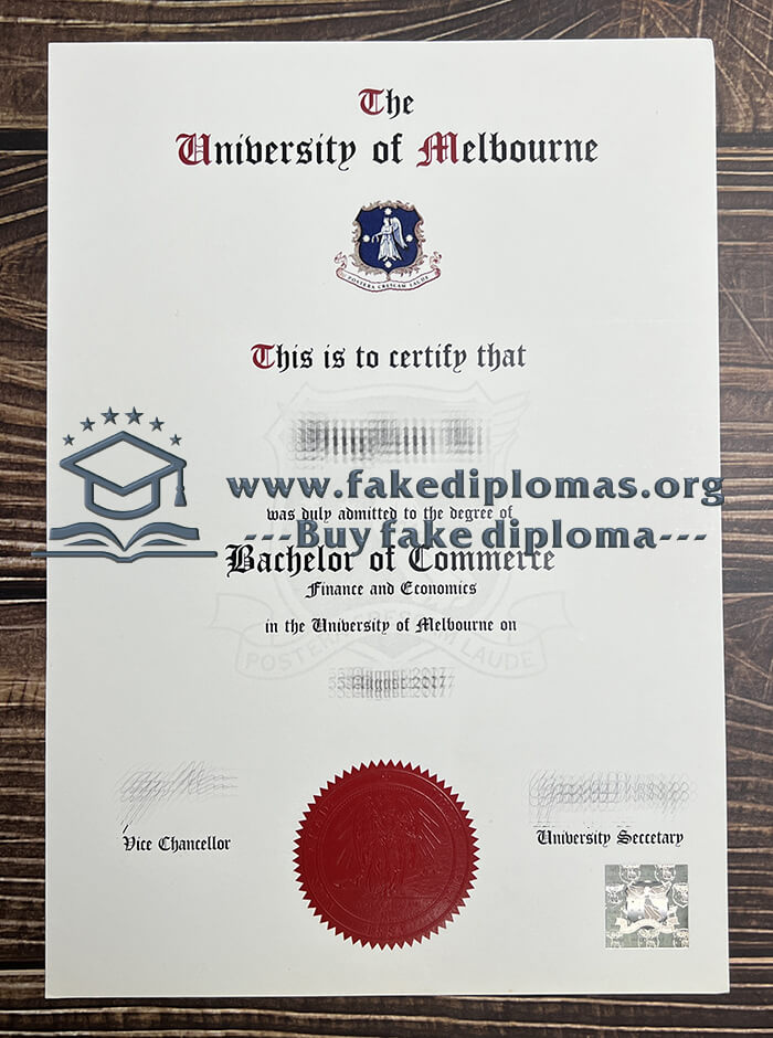 Buy University of Melbourne fake diploma, Fake University of Melbourne degree.