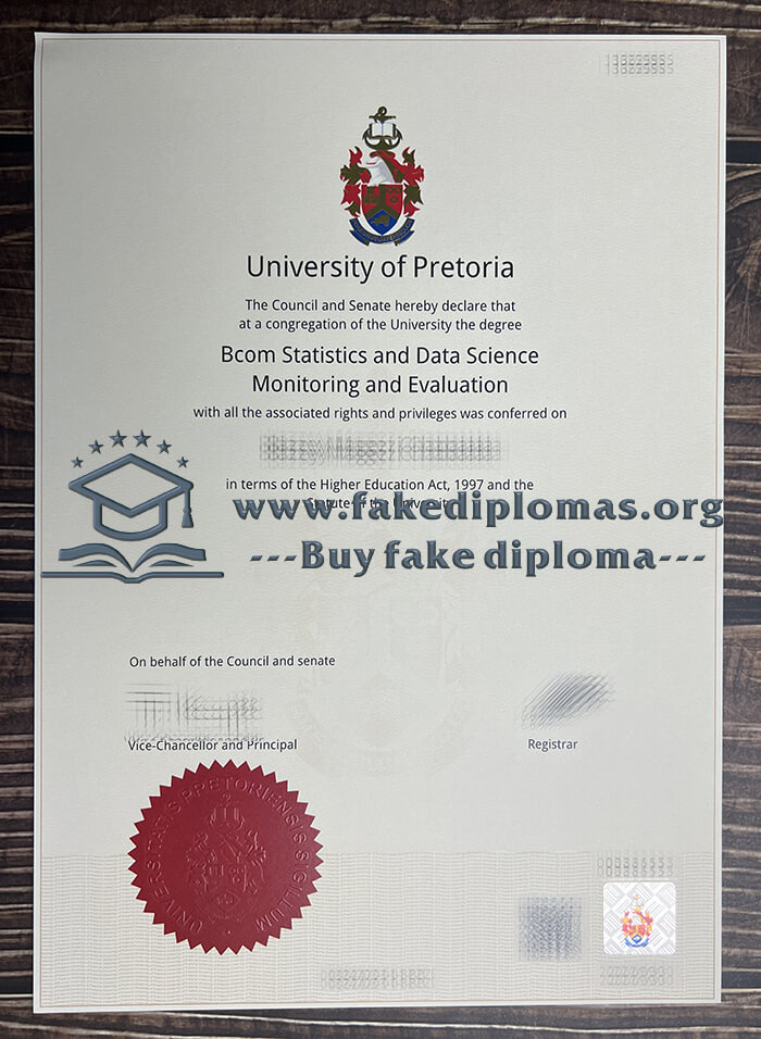 Buy University of Pretoria fake diploma, Fake University of Pretoria degree.
