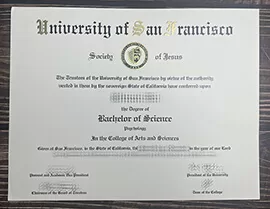 Purchase University of San Francisco fake diploma online.