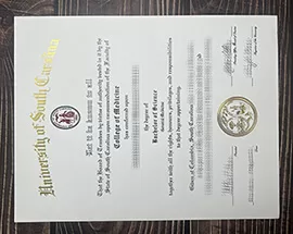 Get University of South Carolina fake diploma.