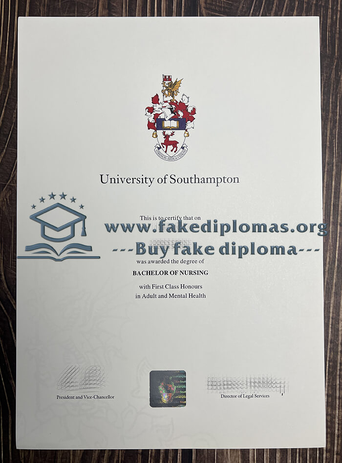 Buy University of Southampton fake diploma, Fake University of Southampton degree.