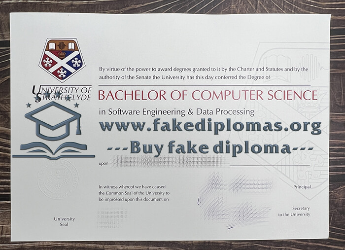 Buy University of Strathclyde fake diploma, Fake University of Strathclyde degree.