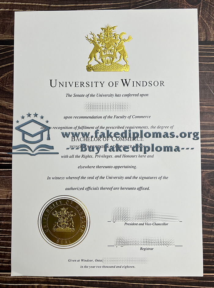Buy University of Windsor fake diploma, Fake UW certificate.