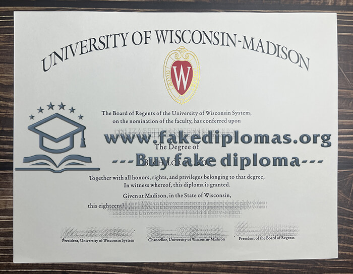 Buy University of Wisconsin-Madison fake diploma, Fake UW-Madison certificate.
