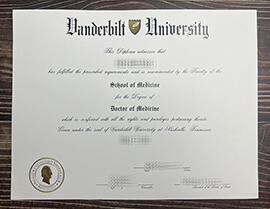 Where to Purchase the Vanderbilt University fake diploma?