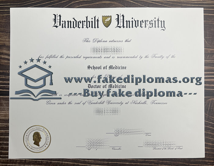 Get Vanderbilt University fake diploma, Fake VU certificate.