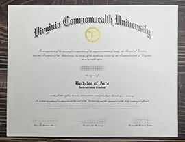 Get Virginia Commonwealth University fake diploma.