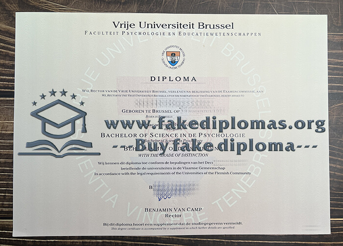 Buy Vrije Universiteit Brussel fake diploma, Fake Vrije Universiteit Brussel degree.