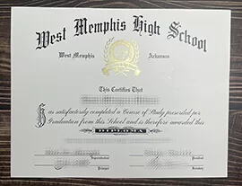 Order West Memphis High School fake diploma, Fake AWM degree.