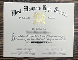 Order West Memphis High School fake diploma, Fake AWM degree.