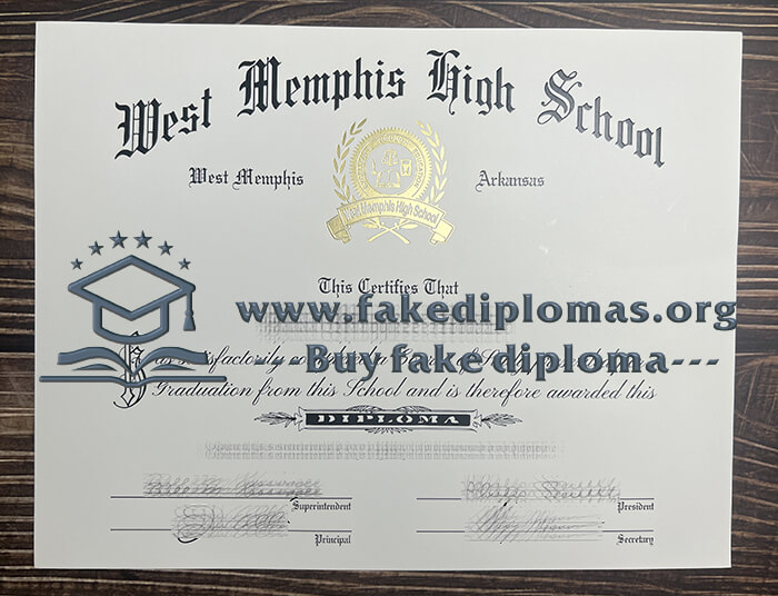 Get West Memphis High School fake diploma, Fake West Memphis High School degree.