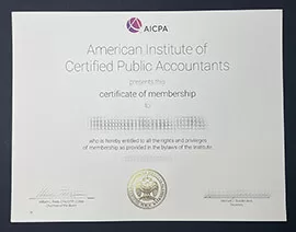 How to order a 100% copy AICPA certificate?