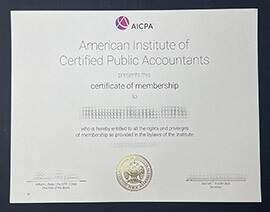 How to order a 100% copy AICPA certificate?