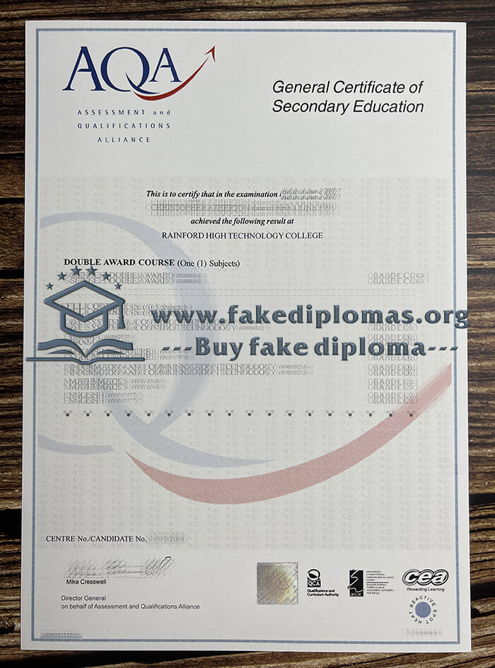 Buy AQA fake diploma, Fake AQA certificate online, Make AQA degree.