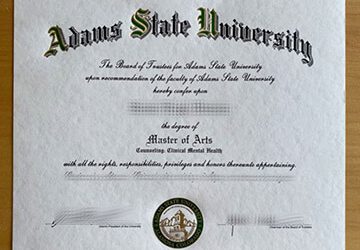 How to order a 100% copy Adams State University diploma?