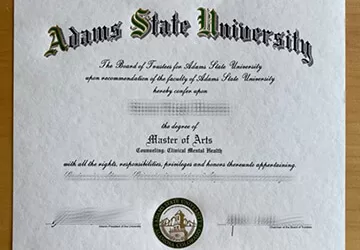 How to order a 100% copy Adams State University diploma?