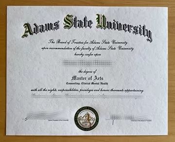 How to order a 100% copy Adams State University diploma?