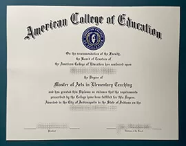 Can i get to buy American College of Education fake diploma?