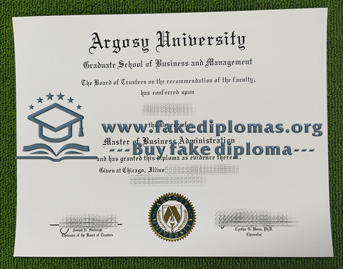 Buy Argosy University fake diploma, Fake Argosy University degree.