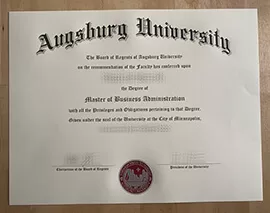 Obtain Augsburg University fake diploma online.