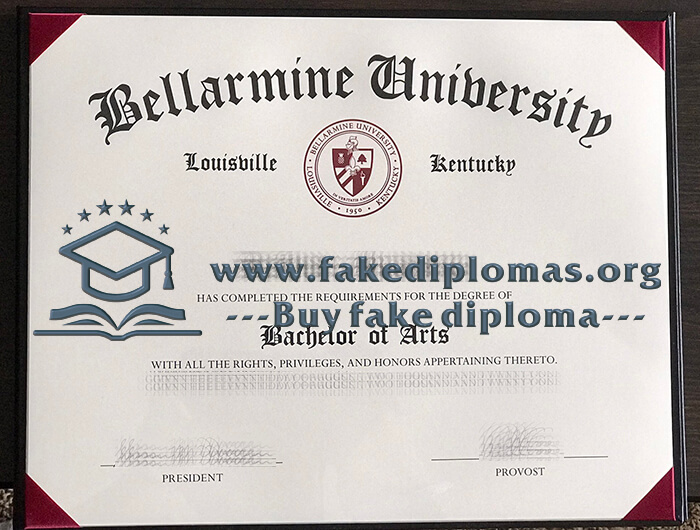 Buy Bellarmine University fake diploma, Fake BU degree.