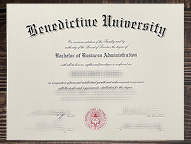 Obtain Benedictine University fake diploma online.