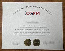 Get Certified Government Financial Manager fake diploma online.