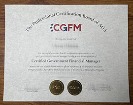 Get Certified Government Financial Manager fake diploma online.