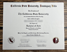 Order California State University Dominguez Hills fake diploma online.