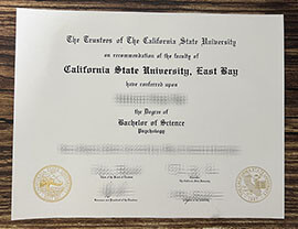 Order California State University, East Bay fake diploma.