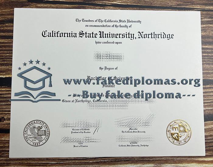 Buy California State University, Northridge fake diploma, Fake CSUN degree.