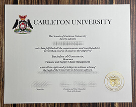 How to make the Carleton University diploma?