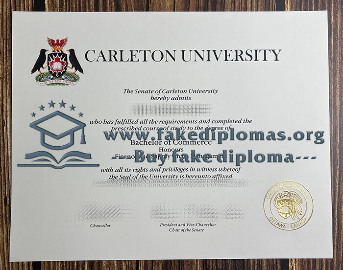 Buy Carleton University fake diploma, Fake Carleton University certificate.