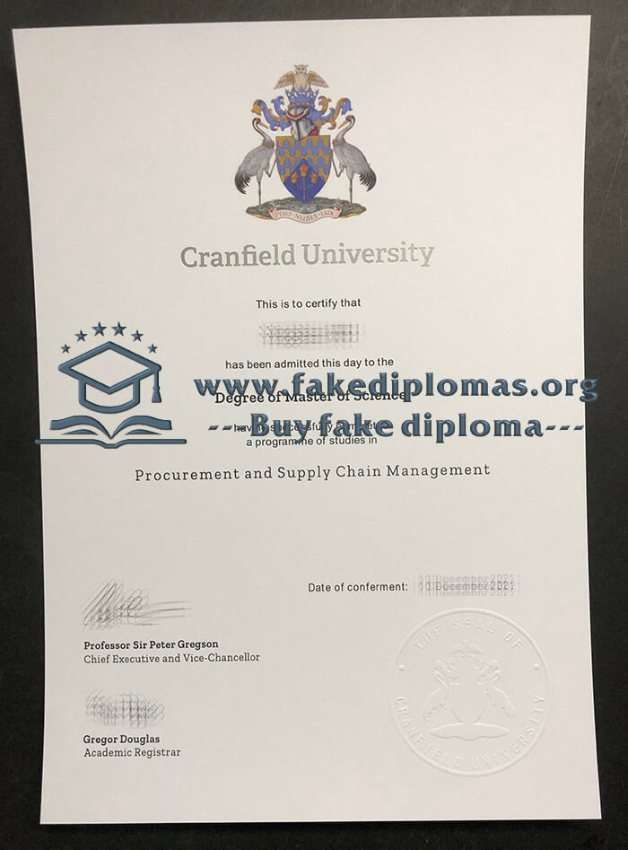 Buy Cranfield University fake diploma, Fake Cranfield University degree.