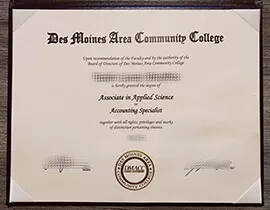 Get Des Moines Area Community College fake diploma online.